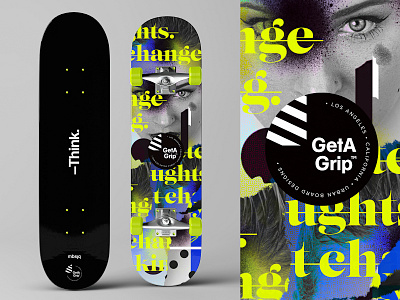 GetAGrip™ | Urban Skateboards | Think adobe adobe photoshop collage deck logo logotype mbsjq photoshop skateboard skater type