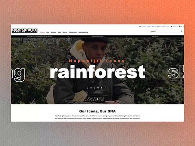 Napapijri Icons / Landing Page brand daily ui design fashion javascript layout motion ui ui ui animation