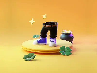 🔥 Lucky Sneak Peek 🔥 3d animation bones branding c4d chance characters graphic design luck lucky motion graphics nft nfts skeletons token ui