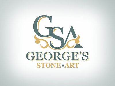 GSA logo art branding logo logodesign logotype monogram monogram logo old work ornament smallbusiness usa vintage logo