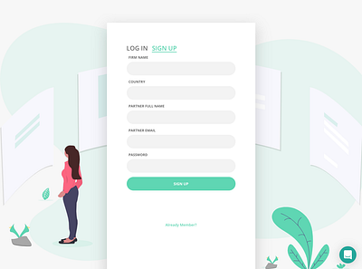 Registration concept concept design illustration landing page ui ux webpage website