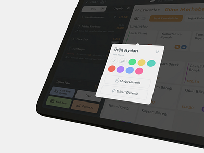 Color Tag (POS System) app color color palette design icon ios minimal pos product tag ui ux