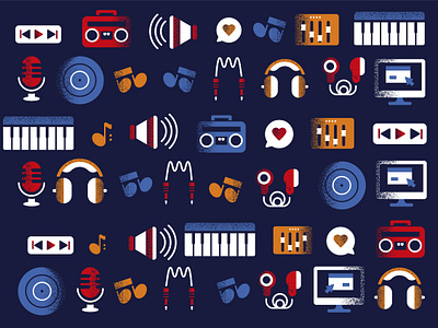 World Radio day - pattern