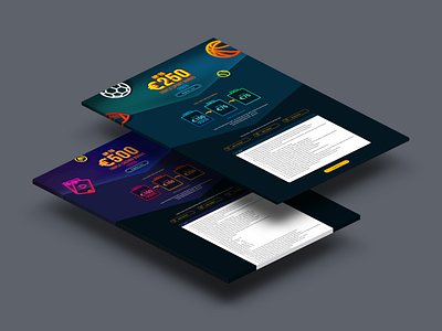 Landing Page 3d art art color colored colors flat flat design gradient landing landing page landing page design neon new concept simple ui ui ux ui ux design uidesign web webdesign