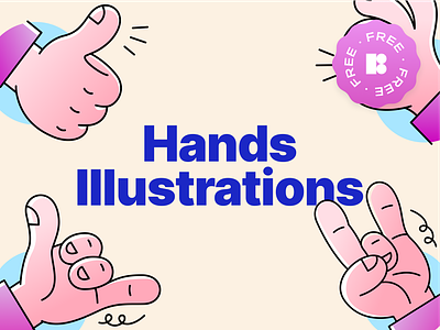 Free Hands illustrations design design tools free freebie graphic design illustration ui vector art