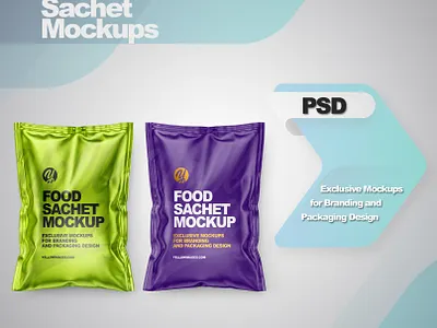 Sachets Mockups 3d design logo mock up mockup mockup design mockupdesign pack package visualization