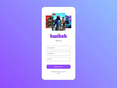 Daily UI 1 - Sign Up app design minimal ui ui challenge ux vector web webdesign