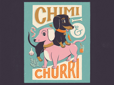 Anuario de ilustradores - Card card character character design chimi churro custom type cute dachshund deck of cards dog illustration friend fun garlic hot dog illustration illustration art lettering pets procreate art teckel