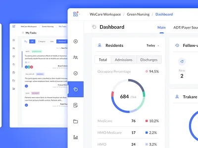 SAAS for Health Accounting accounting dashboard health insurance medicaid medicare productivity tasks ui ux