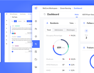 SAAS for Health Accounting accounting dashboard health insurance medicaid medicare productivity tasks ui ux