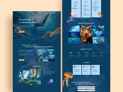 Landing Page Ocean design landing landingpage web