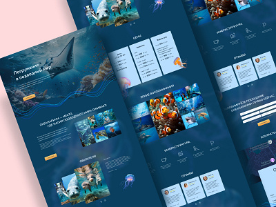 Landing Page Ocean design landing web