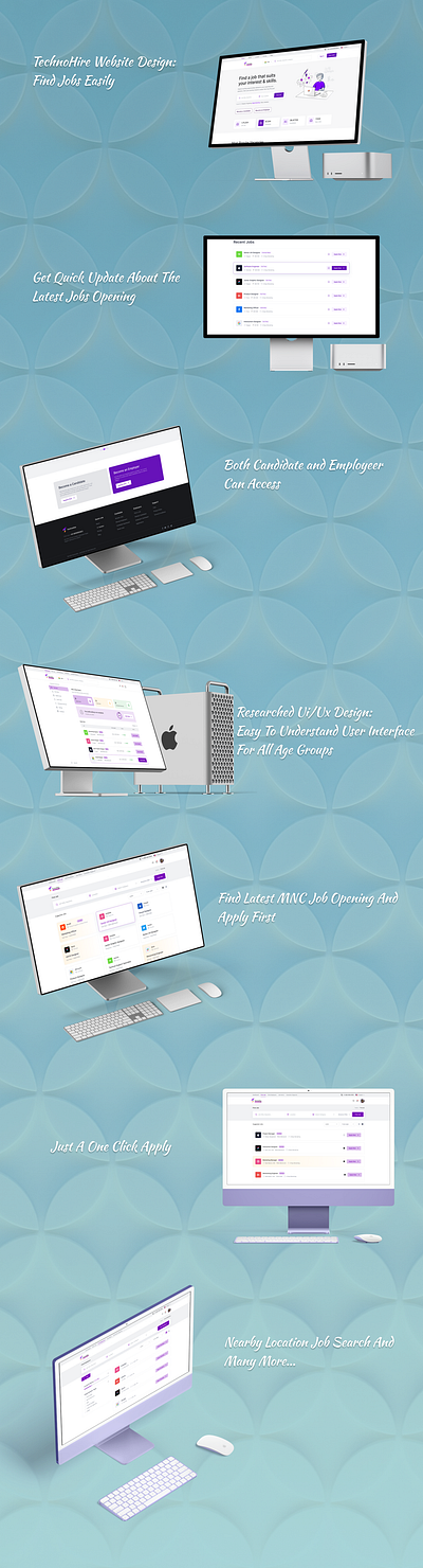 TechnoHire: Find Any Nearby Jobs Easily animation graphic design ui