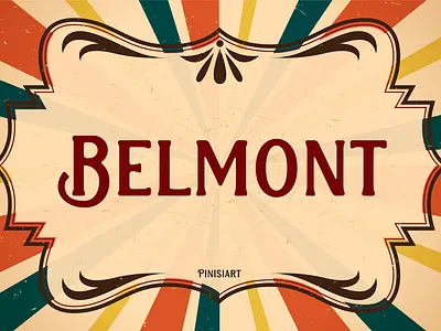 BELMONT branding classic display font font gaming instagram movie poster retro vintage youtube