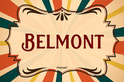 BELMONT branding classic display font font gaming instagram movie poster retro vintage youtube