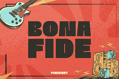 BONAFIDE branding classic display font font gaming movie music poster retro vintage youtube