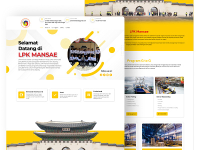 LPK Mansae - Outsourching Website branding graphic design ui