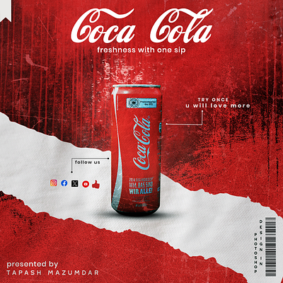 Coca Cola-POSTER branding graphic design