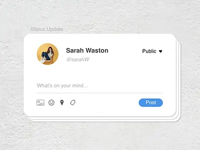 DailyUI081 - Status Update daily 100 challenge daily ui dailyui081 dailyui81 dailyuichallenge status status update statusbar webdesign