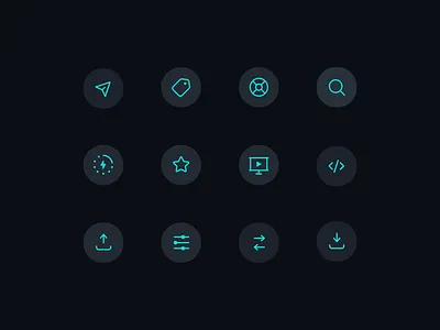 Icon Set api clean icon pack icon set icondesign icons icons design line icons minimal outline simple ui user interface vector