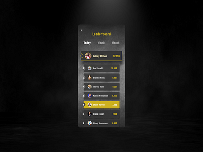 Leaderboard UI design app app design application chat app colors design ios ios app leaderboard mobile mobile app mobile app design mobile design mobile ui ui uidesign uiux ux ux design uxdesign