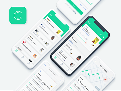 Camino app design flat mobile ui ux web web design