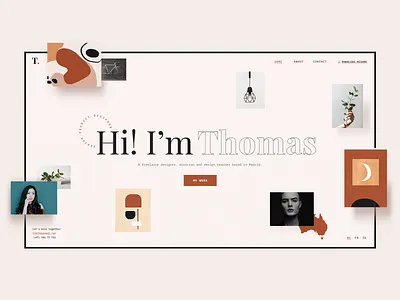 My Career/ Thomas Demo biography clean cv cv design landing page minimal modern online resume personal portfolio resume template theme ui ux vcard website