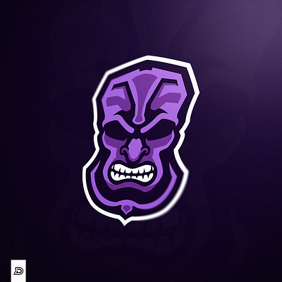 "Tikki" eSports Logo aggressive angry branding dark esportlogo esports esports logos for sale gaming gaming logo hawaii illustration illustrator logo logos photoshop premade tikki vector wooden