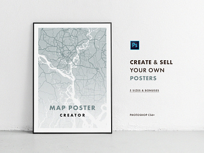 Map Poster Creator city creator download map mockup pixelbuddha poster psd template world