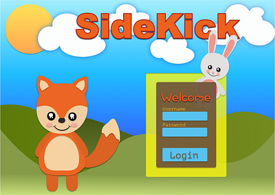 Sidekick app art design illustration illustrator ui ux vector web website