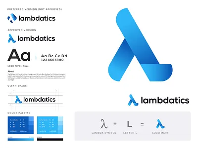lambdatics branding app brand identity branding branding agency business company gradient l l letter l letter logo l logo lambda symbol letter lettering logo logo design logo designer logo mark software technology