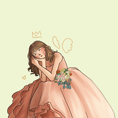 Flower Fairy character characterdesign design digital art drawing dress flower girl illustration model