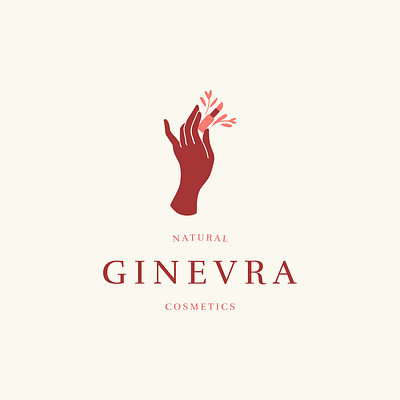 Ginevra Natural Cosmetics beauty logo beauty product cosmetics cosmetics logo delicate feminine feminine logo logo design makeup organic logo