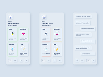 Soft UI for Health service app design ui ux