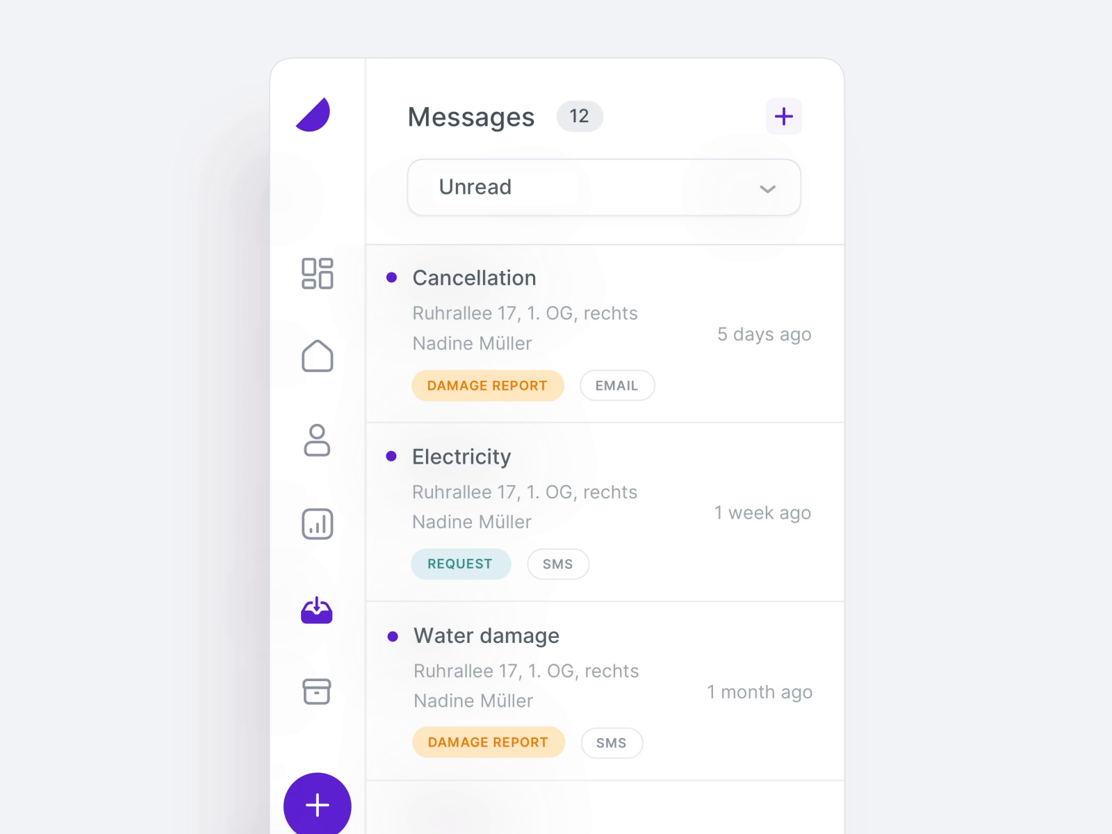 Example of 🏠 Sidebar - Property Management Dashboard