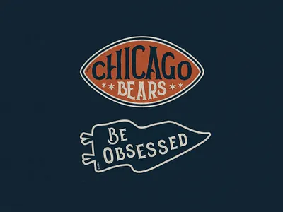 Chicago Bears Stickers chicago chicago bears design football illustration stickers