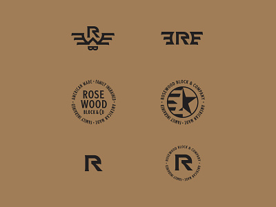 RoseWood Block Branding Update branding design eagle logo