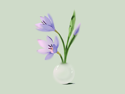 Spring mood 🌸 bloom blur brush experiment flowers fresh gentle illustration motion photoshop spring technique texture
