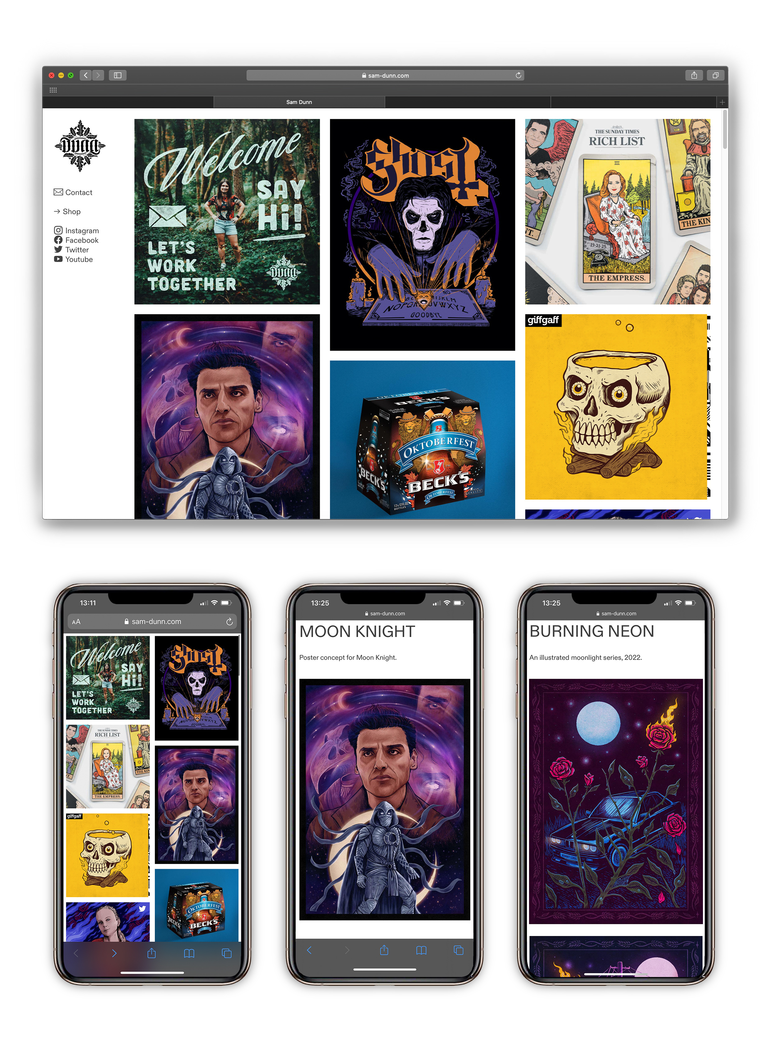 New Site! art design drawing illustration portfolio web design website