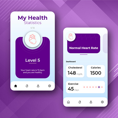 Health app UI mobile app design mobile ui ui ui ux ux