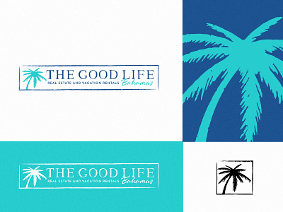 The GoodLife Bahamas beach handmade leaf leaves organic palm realestate tree