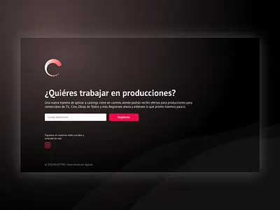 Suscribe for Mailing List on Black black suscribe ui ux web