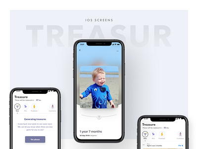 Treasure for the Lifecake App app clean colour digital design ios iphone iphone x mobile ui ux