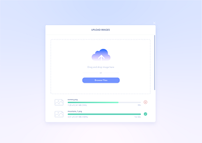To the Clouds - Image Uploader cloud cloud app cute design design design exercise file file uploader illustration image upload image uploader minimal pastel design upload engine upload file upload image uploader