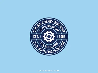 Cycling America Bike Shop bike biking branding cycling delaware design digital art dribble fast gears logo retail ride rider shop shopping store