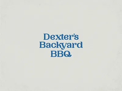Logotype for Dexter's Backyard BBQ bar b que barbecue bbq branding logo logotype puertorico vieques