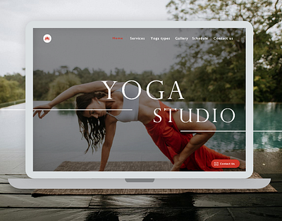 Yoga studio web page | UI design art design icon minimal type typography ui ux web website