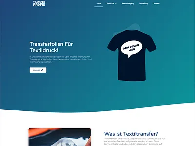 Textil Transfer Website textiles