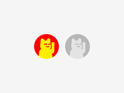 Maneki-neko 招き猫 Logo (beckoning cat) beckoningcat branding cat clean design east flat graphic design icon identity japan japanese culture logo logo design logodesign logopron logotype luck mark talisman