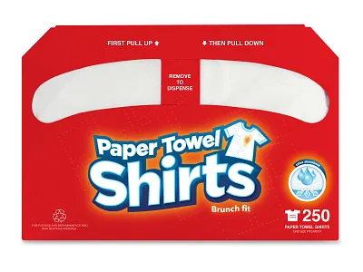 Paper Towel Shirts - Packaging design apparel art austin auto box design branding commercial design funny illustration illustration love package design paper product design purple silly tshirt typography ui vector